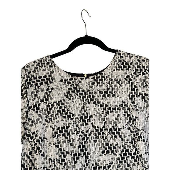 Maggy London Women's Short Sleeve Floral Jacquard Knit Mini Dress Size 14 Multi - Picture 5 of 8